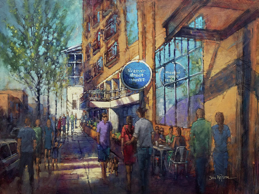 Weaver Street Market Painting by Dan Nelson
