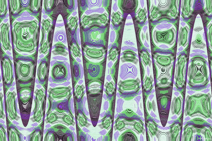 Weavers Needle Snow And Saguaro Cactus Abstract Digital Art by Tom Janca