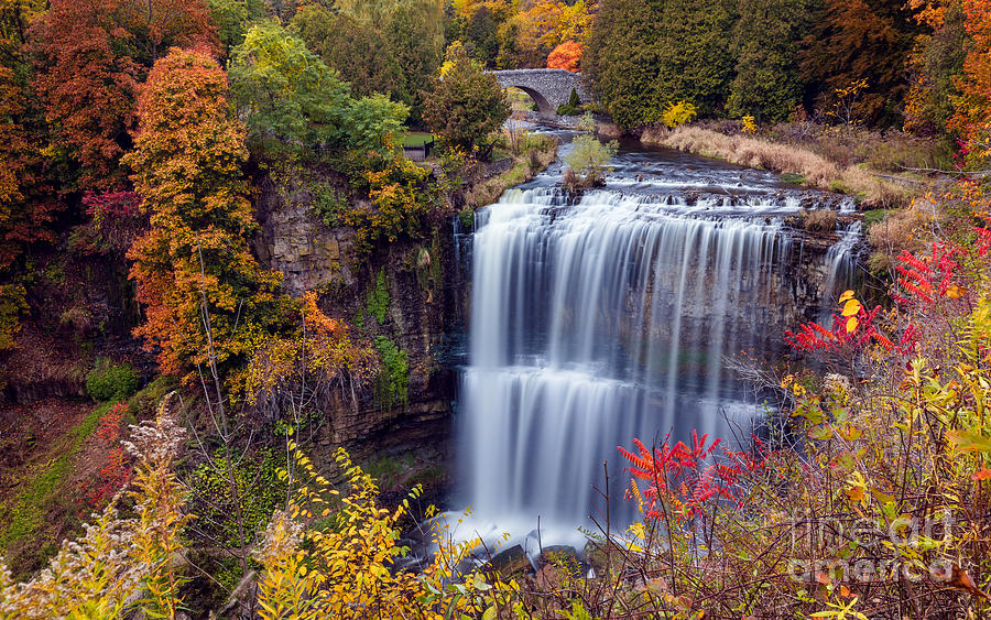 Webster's Falls Tiered Curtain by Alma Danison Webster's Falls Tiered Curtain by Alma Danison