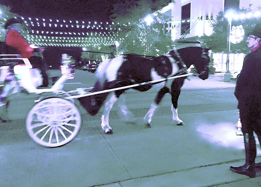 Wedding Night Carriage Ride Photograph by Debra Grace Addison