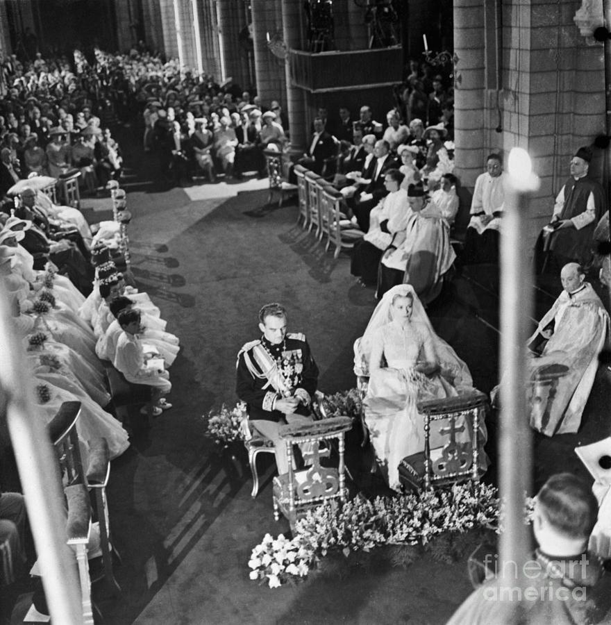 Wedding Of Prince Rainier And Grace Photograph by Bettmann Wedding Of Prince Rainier And Grace Photograph by Bettmann