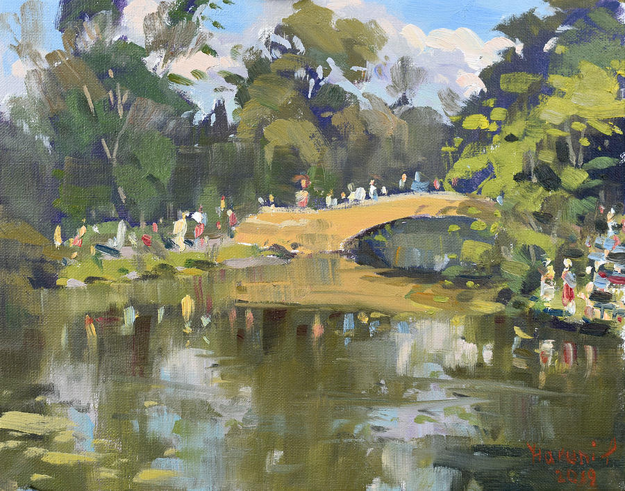Wedding Party in Hyde Park Painting by Ylli Haruni