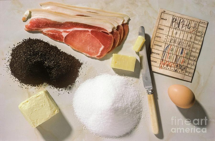 Weekly British Food Ration In World War 2 Photograph by Science Photo Library Weekly British Food Ration In World War 2 Photograph by Science Photo Library