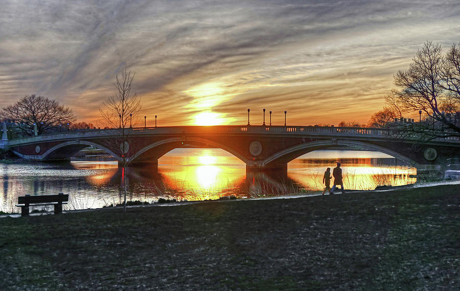 Weeks Bridge at Sunset by Wayne Marshall Chase Weeks Bridge at Sunset by Wayne Marshall Chase