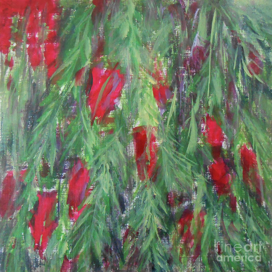 Weeping Bottlebrush Painting by Jane See