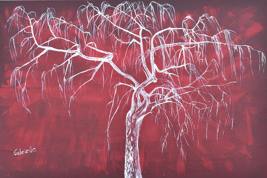 Weeping Red Painting by Gabrielle Munoz