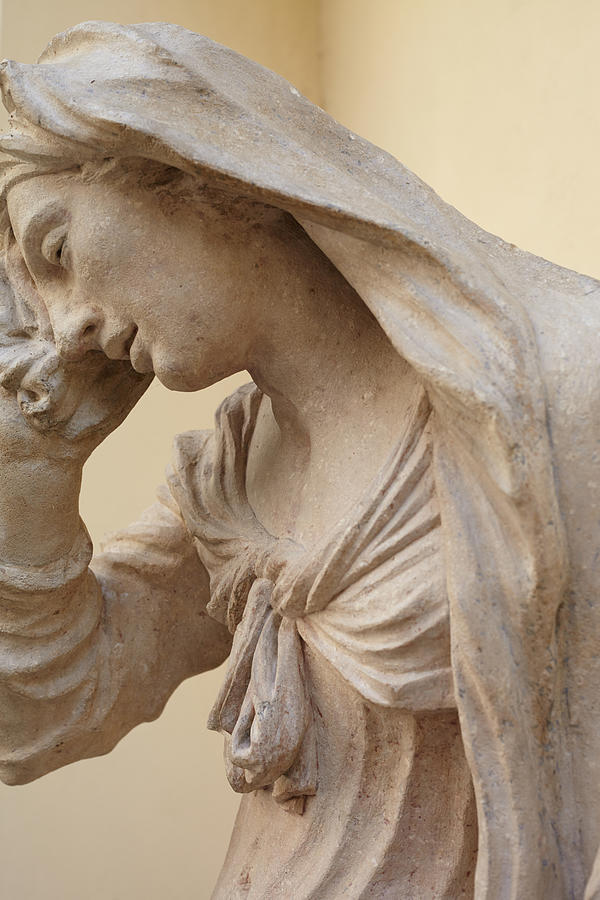 Weeping Woman Statue In A Courtyard Bratislava Slovakia Photograph By Julia Franklin Briggs 1542