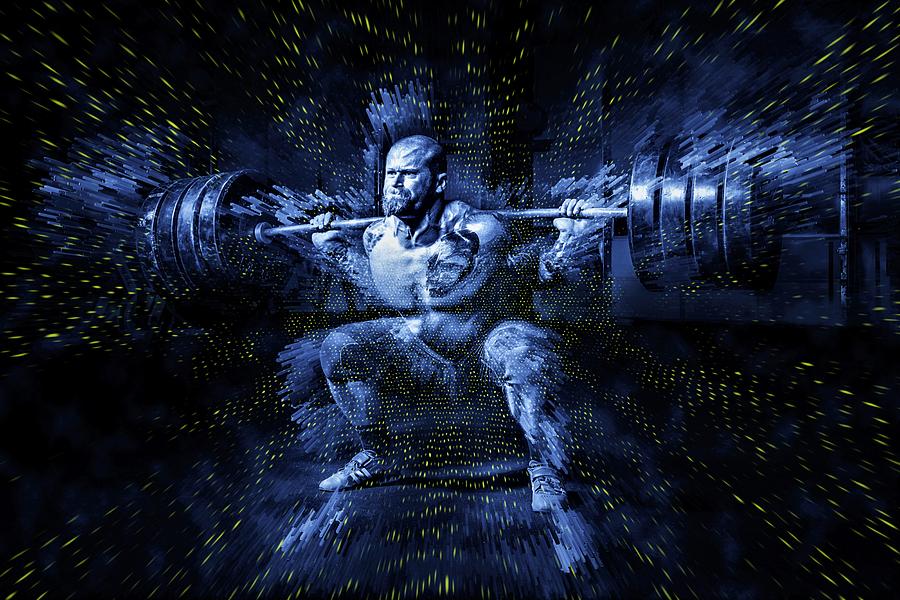 Weight Lifting Digital Art by ArtMarketJapan