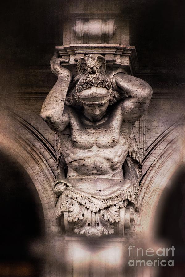 Weight Of The World - Rome Italy Photograph