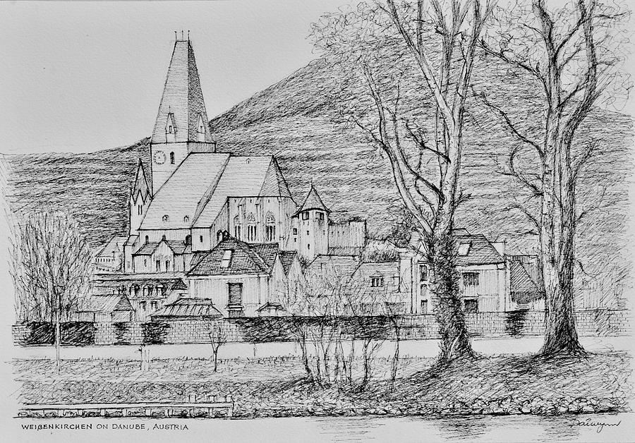 Weissenkirchen Sketch Drawing by Dai Wynn