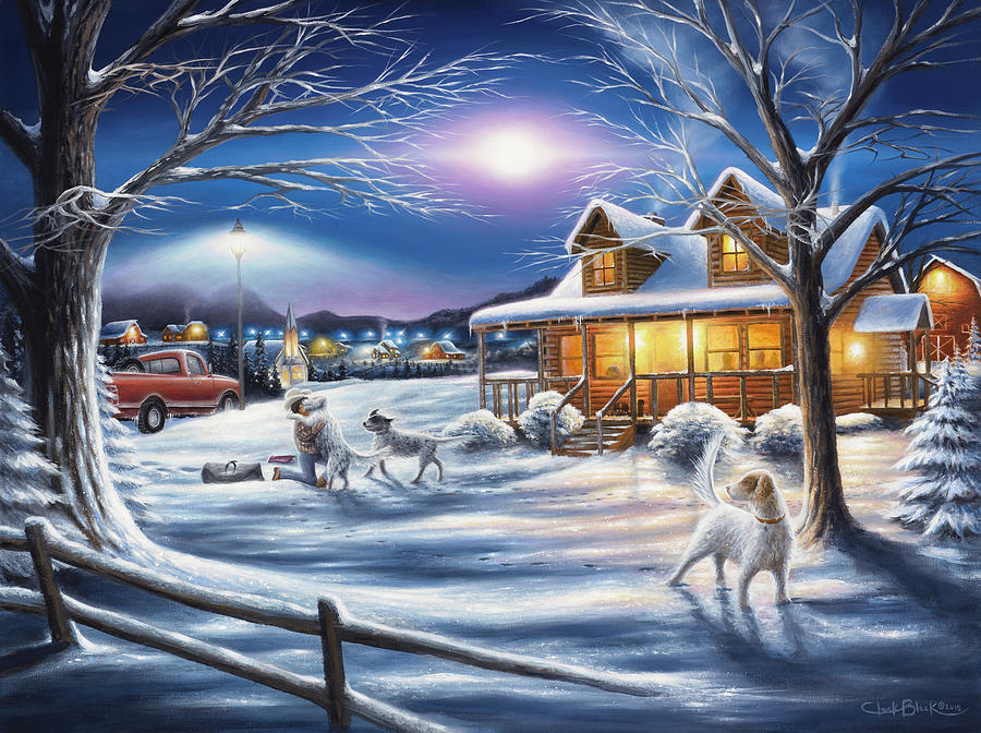 Animal Painting - Welcome Home by Chuck Black