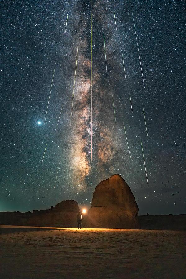 Welcome The Meteor Shower Photograph by Yuan Cui