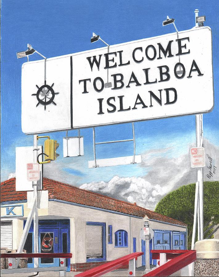 to Balboa Island Painting by Tom Popplewell Fine Art America