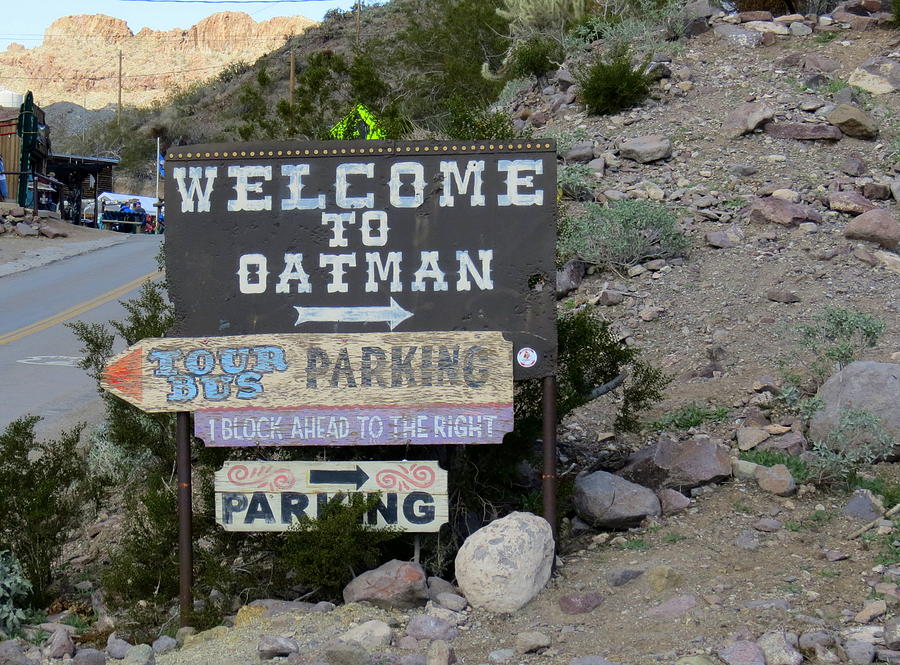 Welcome To Oatman Arizona Photograph by Kay Novy