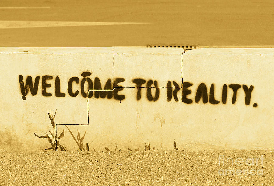Welcome to Reality Ibiza Tint Photograph by Eddie Barron
