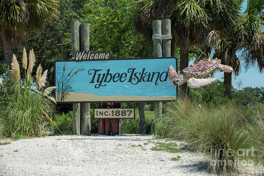 Welcome to Tybee Island Georgia Photograph by Julie Blackburn - Pixels