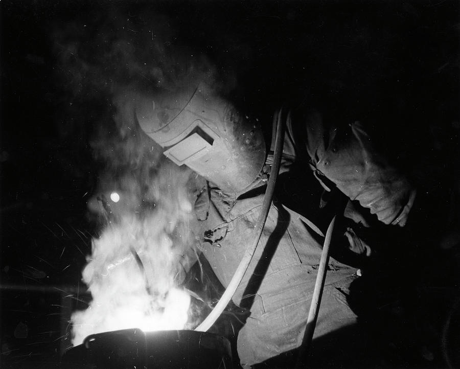 Welder Photograph by The New York Historical Society