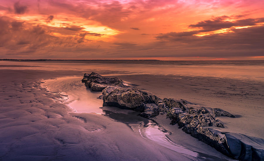 Wells Beach Sunrise Photograph by Ed Esposito