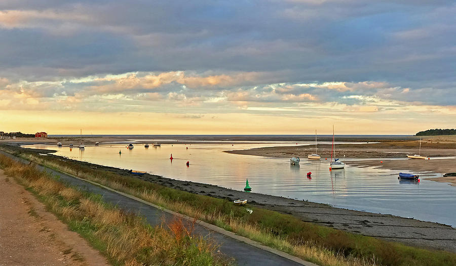 Wells Next The Sea Harbour Sunset Photograph by Gill Billington