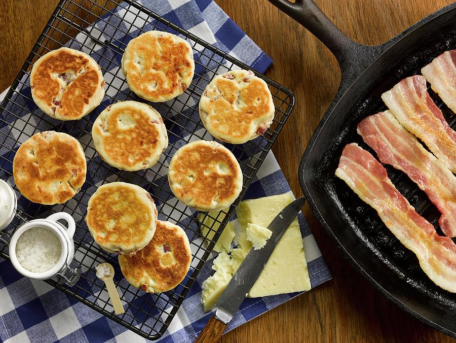Welsh Cakes With Bacon And Gouda england Photograph by Huw Jones