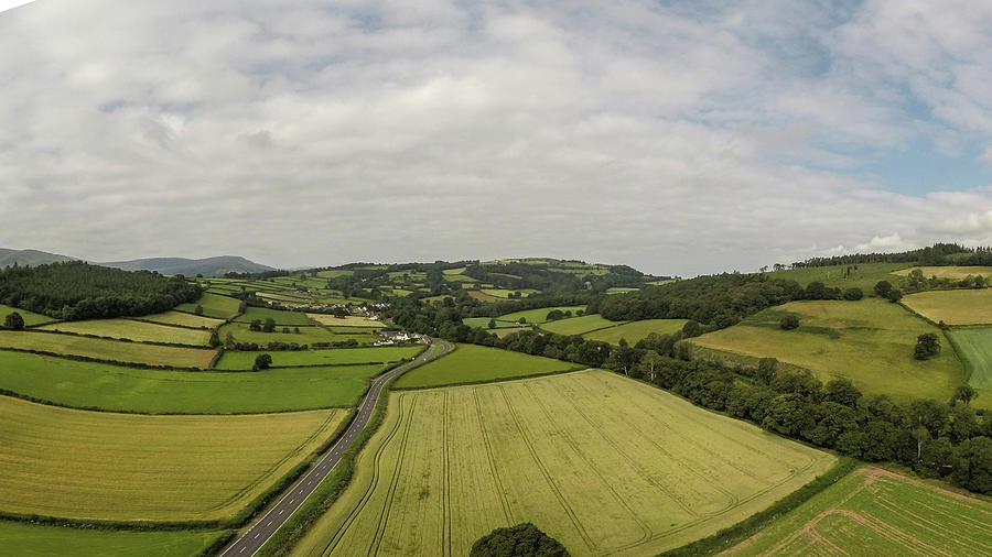 Welsh Countryside by Drone Photograph by John McGraw
