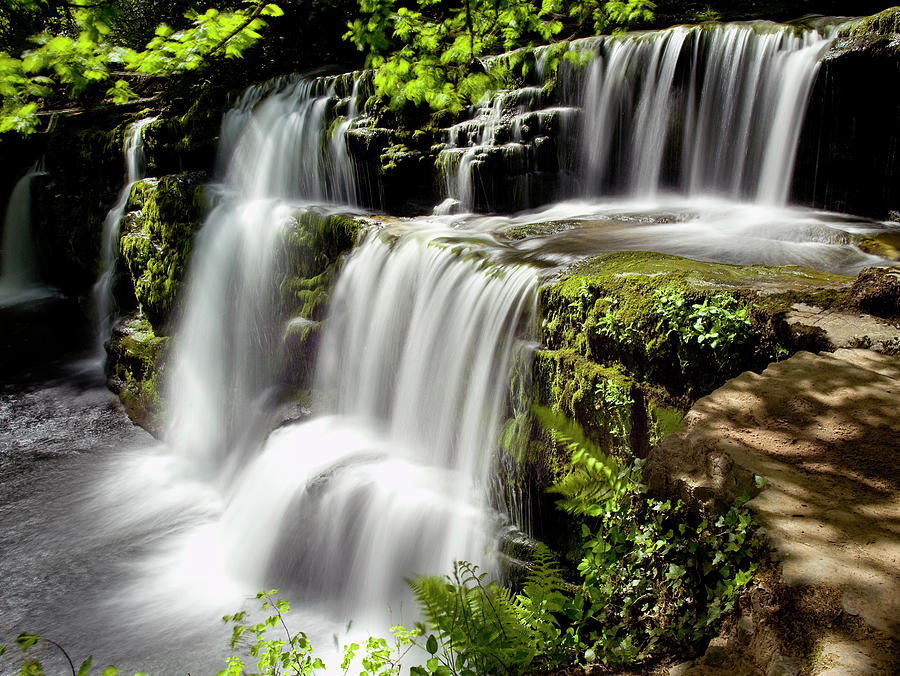 Welsh Waterfall Photograph by Saffron Blaze