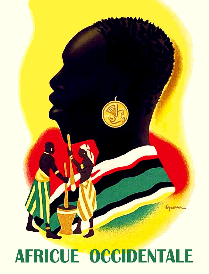 Vintage Digital Art - Wes Africa by Long Shot