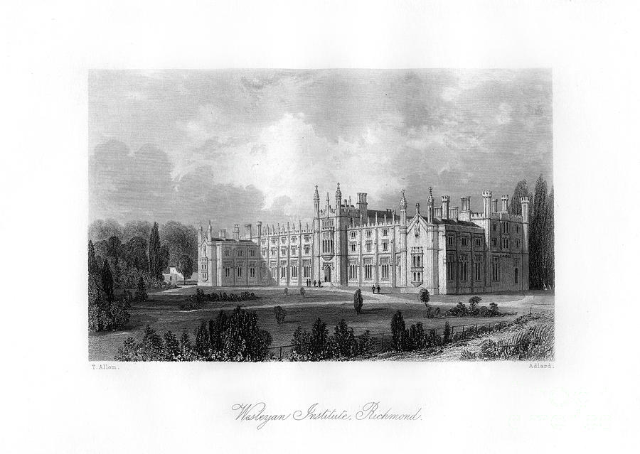 Wesleyan Institute, Richmond, 19th Drawing by Print Collector