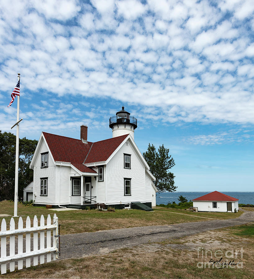 Lighthouse Photograph - West Chop Lighthouse Marthas Vineyard by Michelle Constantine