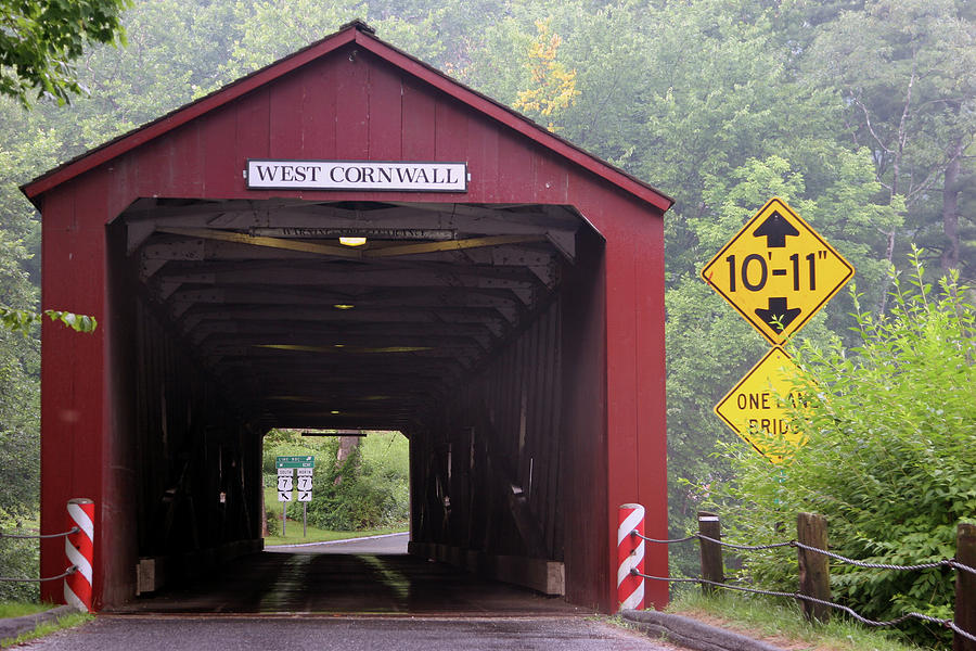 West Cornwall Covered Bridge Photograph by Dougschneiderphoto