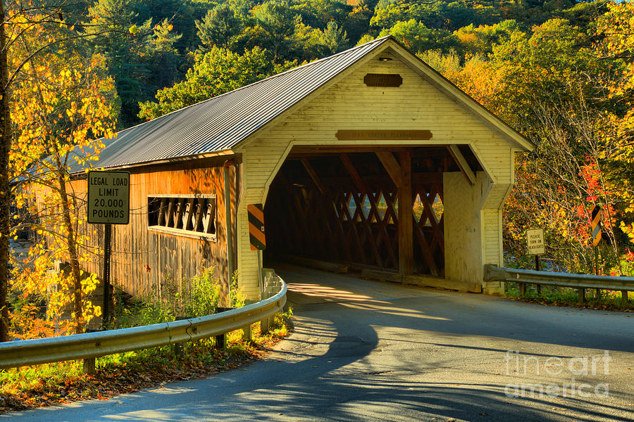 West Dummerston Covered Bridge Photograph by Adam Jewell