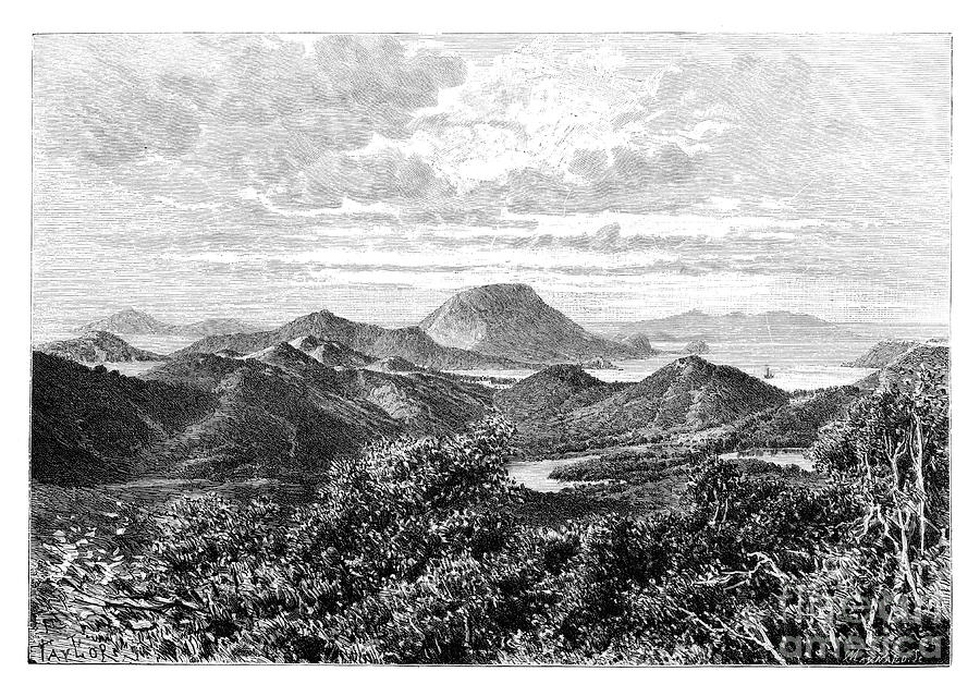 West Indian Scenery, View Taken Drawing by Print Collector