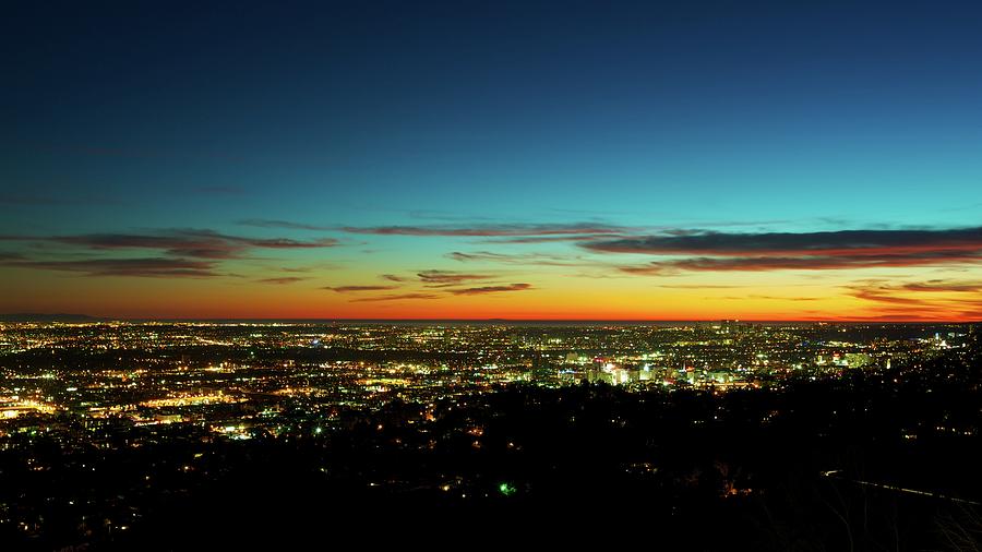 West La At Sunset Photograph by Ekash