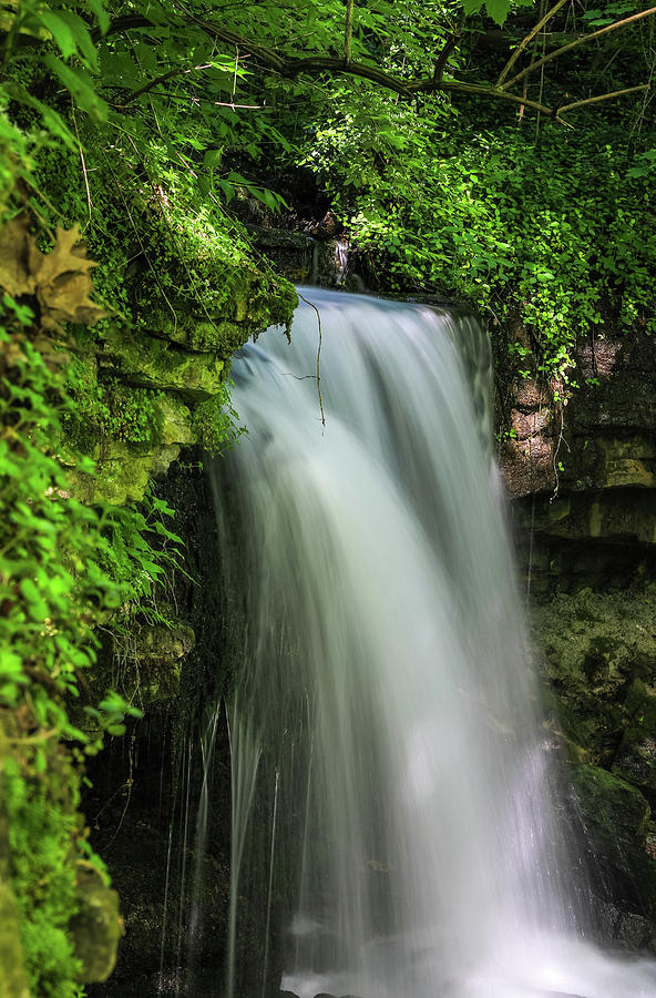 West Milton Falls In Green by Dan Sproul West Milton Falls In Green by Dan Sproul
