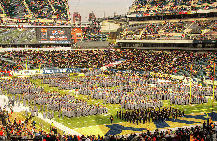 West Point Cadets Entering For The Army Navy Game Photograph by Mountain Dreams