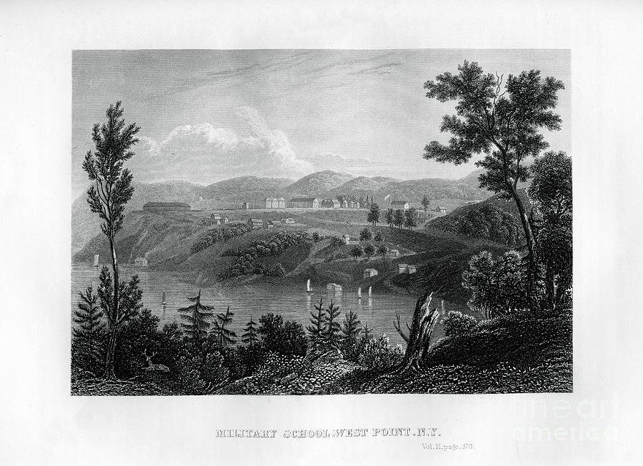 West Point Military School, New York Drawing by Print Collector