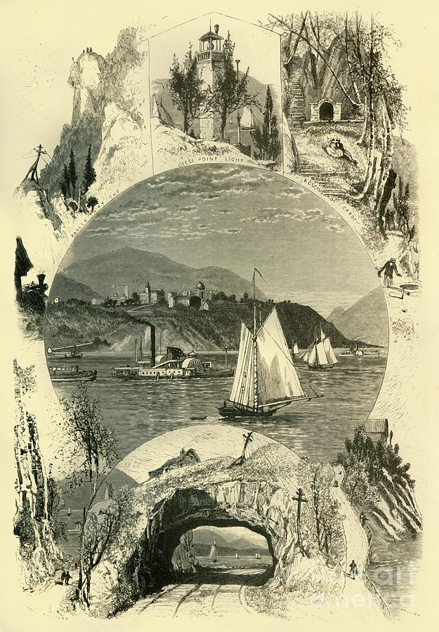 West Point Drawing by Print Collector