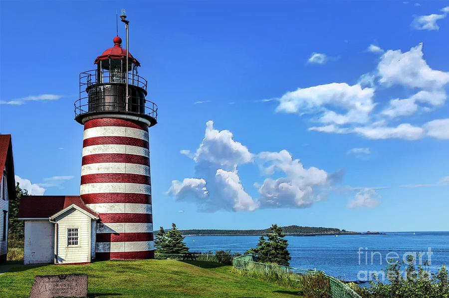 West Quoddy Head Light Photograph by David Meznarich