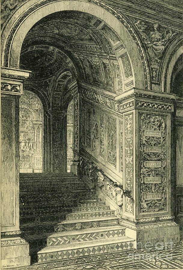 West Staircase Drawing by Print Collector