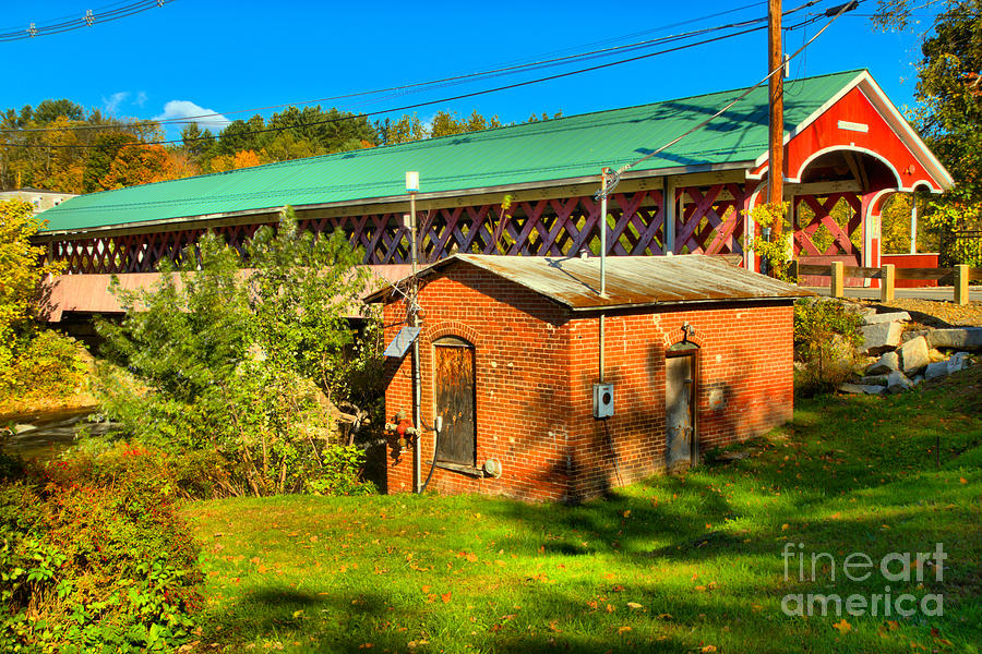 West Swanzey Covered Bridge Photograph by Adam Jewell