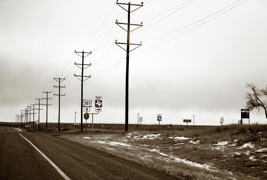 West Texas Highway Photograph by Marilyn Hunt