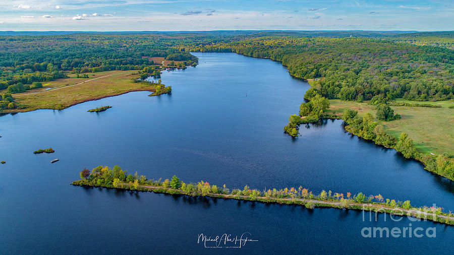 West Thompson Lake Photograph by Veterans Aerial Media LLC