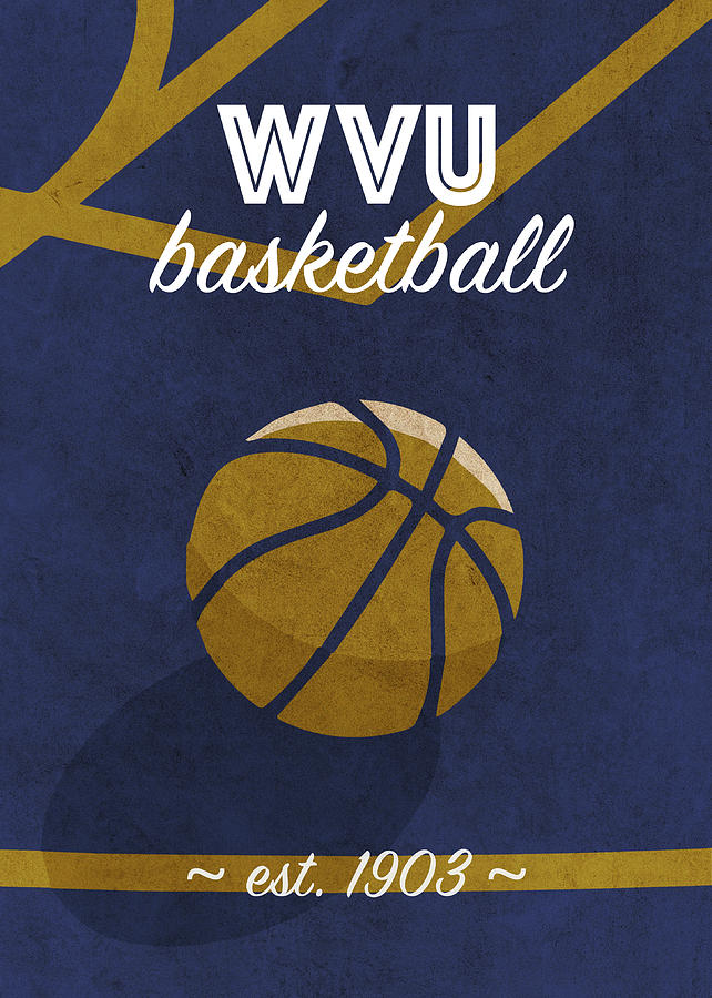 West Virginia Mixed Media - West Virginia College Basketball Retro Vintage University Poster Series by Design Turnpike West Virginia Mixed Media - West Virginia College Basketball Retro Vintage University Poster Series by Design Turnpike