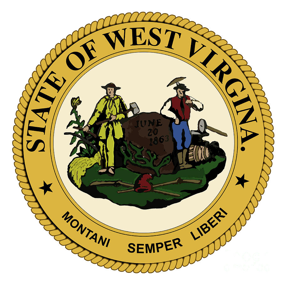 West Virginia State Seal Digital Art by Bigalbaloo Stock - Fine Art America