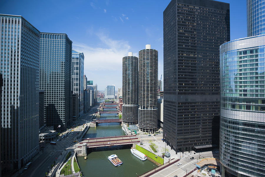 West Wacker Drive, Chicago Photograph by Fraser Hall