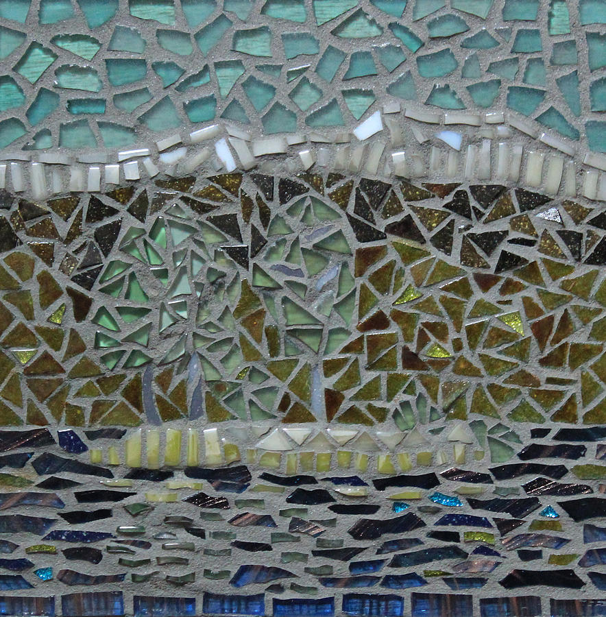 Westchester Lagoon Glass Art by Annekathrin Hansen