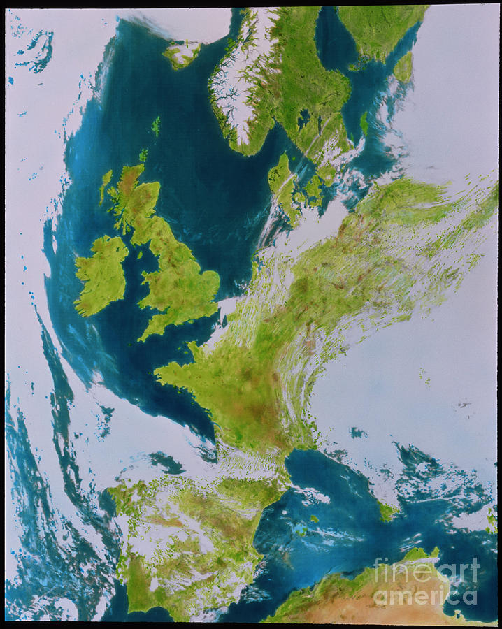 Western Europe Photograph by National Snow And Ice Data Services/science Photo Library