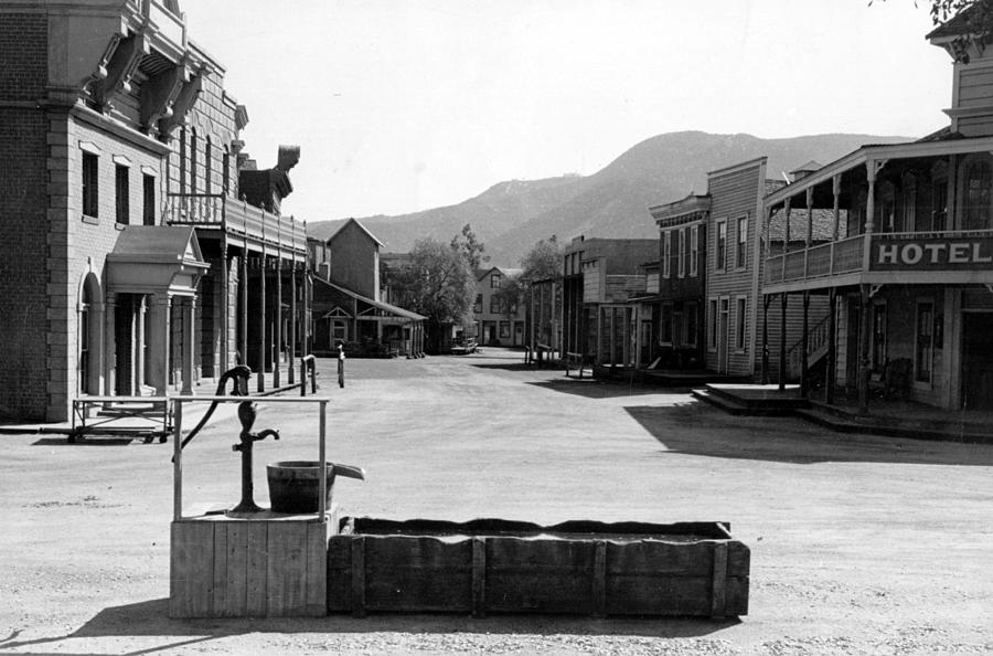 Western Film Set Photograph by Kurt Hutton