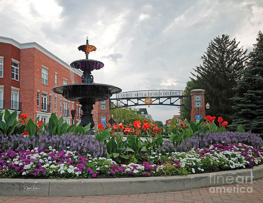 Western Gateway to Carmel, Indiana Arts and Design District Photograph by Steve Gass