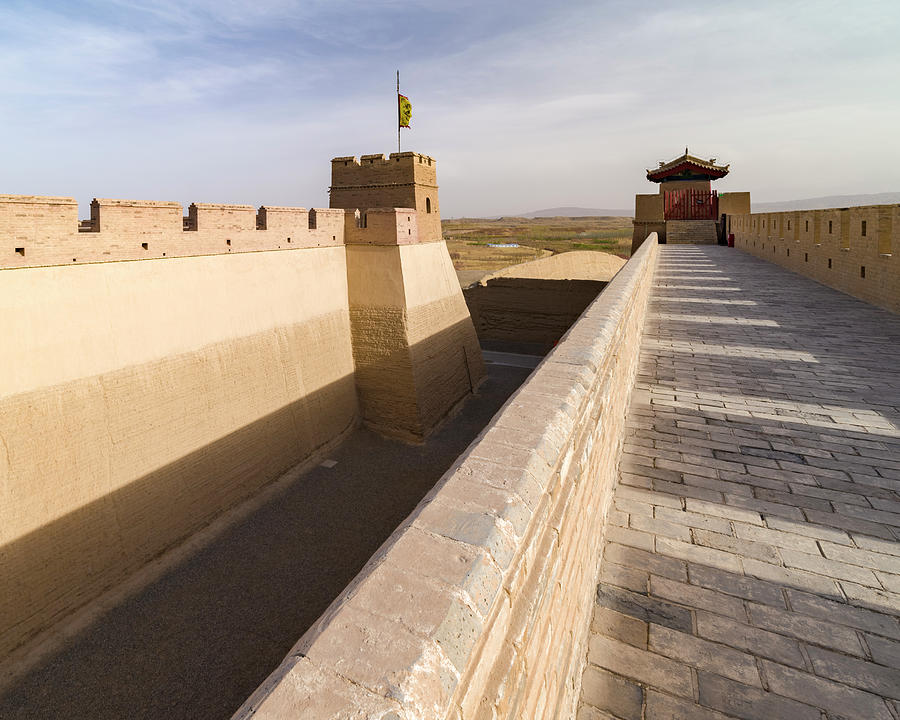 Western Great Wall of China Guan City Jiayuguan Gansu China Photograph by Adam Rainoff
